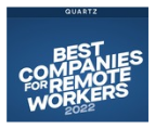 Quartz Best Companies award logo